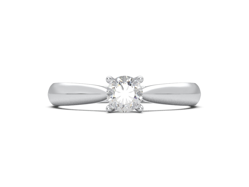 Modern Prong Diamond Ring