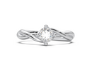 Interlace Solitaire Ring