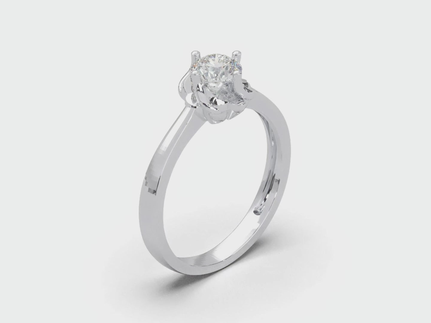 Bloom Solitaire Ring