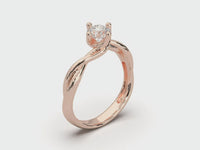 Interlace Solitaire Ring