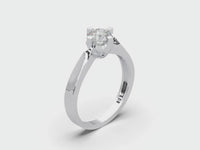 Geometric Solitaire Ring