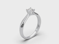 Modern Prong Diamond Ring